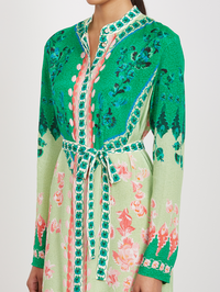 Molly D Dress in Floral Terazzo