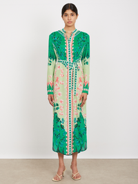 Molly D Dress in Floral Terazzo