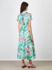 Ena Dress in Papaver Watercolour