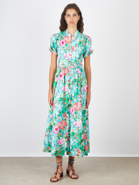 Ena Dress in Papaver Watercolour