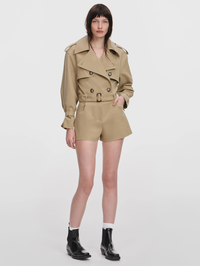 Beige Cotton Playsuit by SELF-PORTRAIT-BEIGE COTTON-AMY Atelier