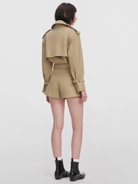 Beige Cotton Playsuit by SELF-PORTRAIT - View 2