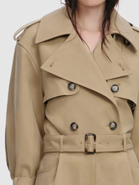 Beige Cotton Playsuit by SELF-PORTRAIT - View 5