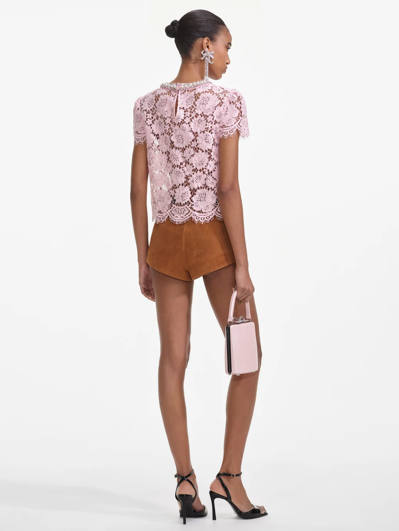 Pink Lace Top
