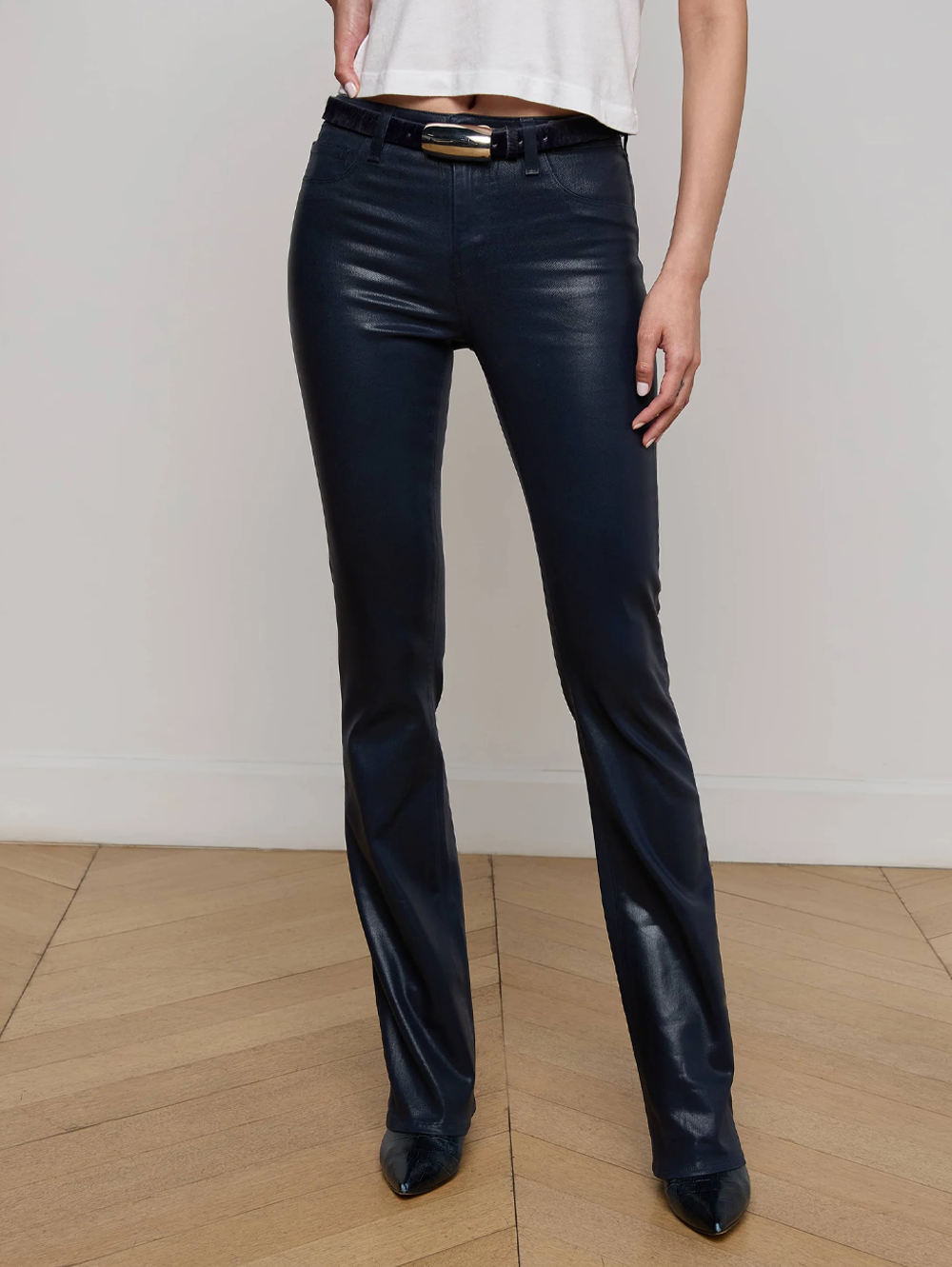 Selma Baby Bootcut Coated Jean