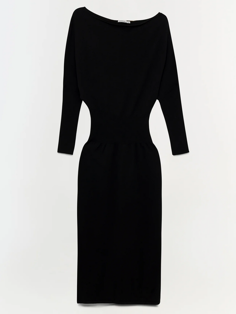 Janese Off Shoulder Knit Midi Dress