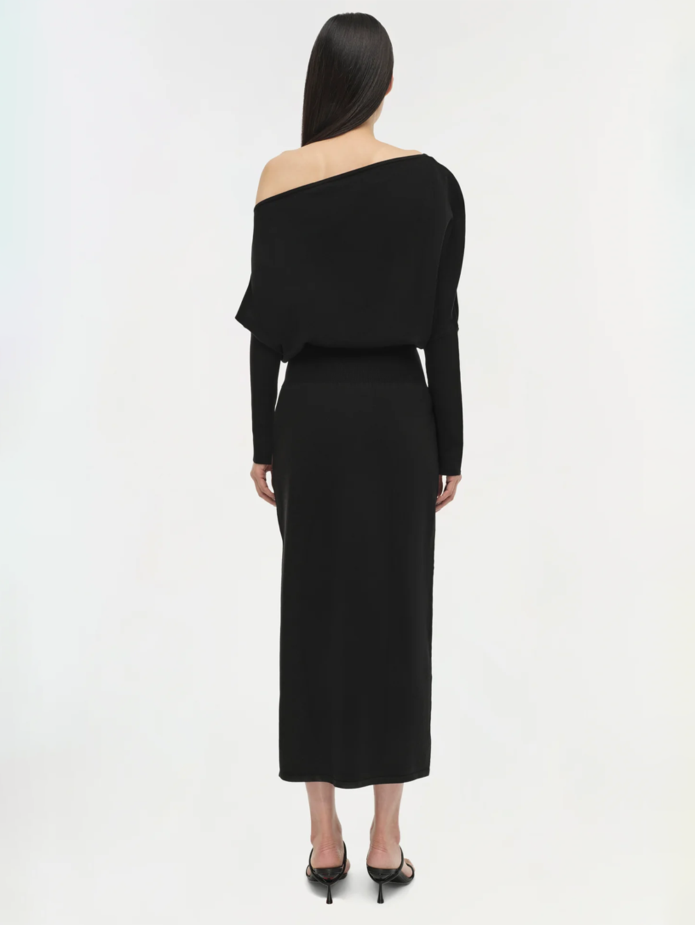 Janese Off Shoulder Knit Midi Dress