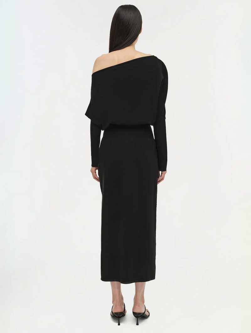 Janese Off Shoulder Knit Midi Dress