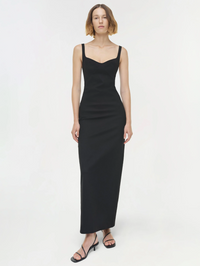 Cabot Sculpted Maxi Dress by SIMKHAI-Black-AMY Atelier