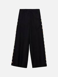 Cayman Studded Linen Wide-Leg Pant by SIMKHAI - View 7