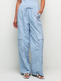 Georgiana Jacquard Cargo Pant in Sky by SIMKHAI-SKY-AMY Atelier