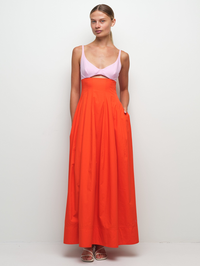 Maddy Cotton Midi Dress by SIMKHAI-LOBSTER MULTI-AMY Atelier