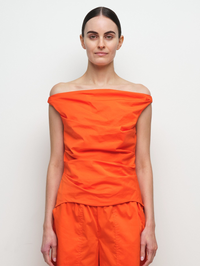 Maisel Draped Top in Lobster by SIMKHAI-LOBSTER-AMY Atelier