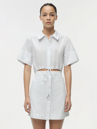 Marcy Cotton Mini Shirt Dress by SIMKHAI - View 3