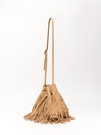 SIMKHAI MARENA SUEDE DRAWSTRING CROSSBODY IN LIGHT CAMEL - 2