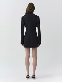 SIMKHAI Marina Blazer Mini Dress in Black – Image 4