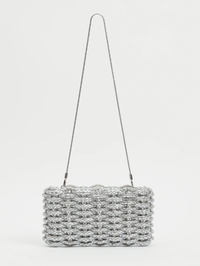 Morgan Woven Rhinestone Clutch by SIMKHAI - View 2
