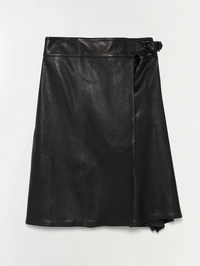 Raddix Leather Midi Skirt by SIMKHAI - View 7
