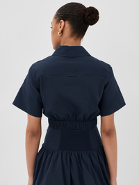 Sabrina Button Down Crop Top by SIMKHAI - View 2