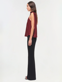 Scarlett Satin Cape Top by SIMKHAI - View 5