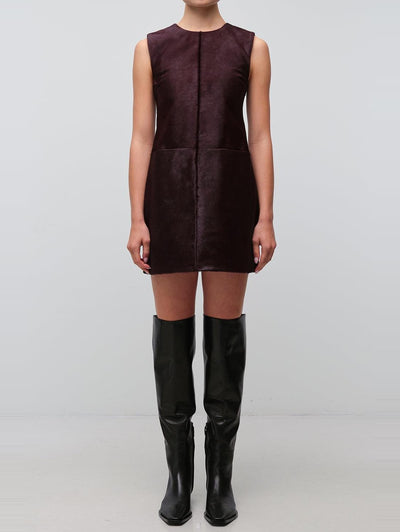 Sonoma Sleeveless Mini Dress in Fig