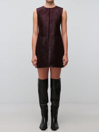 SIMKHAI Sonoma Sleeveless Mini Dress in Fig – Image 3