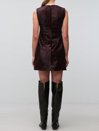 SIMKHAI Sonoma Sleeveless Mini Dress in Fig – Image 5