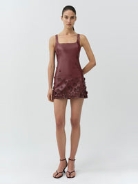 SIMKHAI Talen S/l Midi Dress in Fig – Image 1