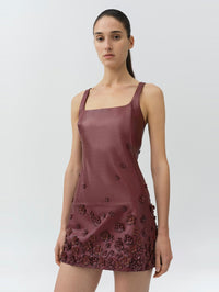 SIMKHAI Talen S/l Midi Dress in Fig – Image 2