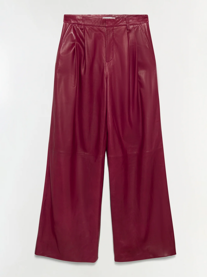 Kobie Wide Leg Leather Pant