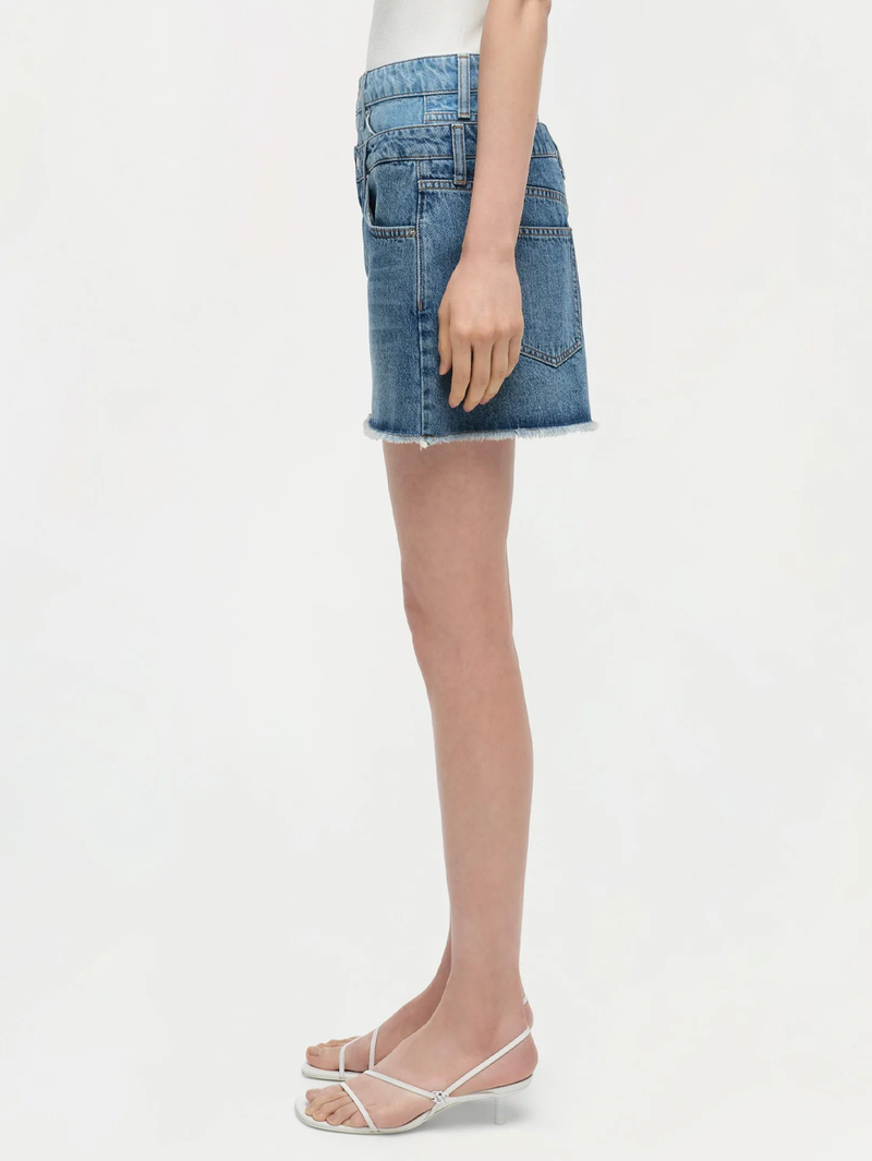 Salix Double Waistband Miniskirt