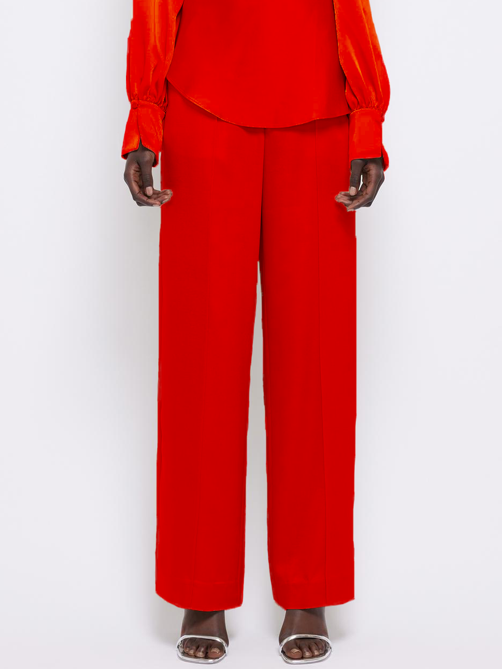 Kyra Wide Leg Pant in Flame