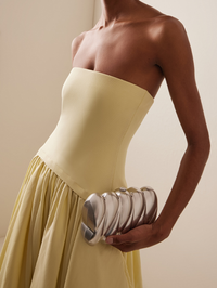 Reya Silver-Tone Metal Clutch