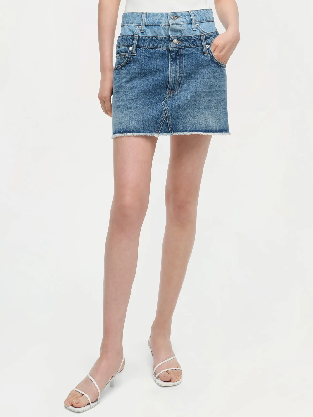 Salix Double Waistband Miniskirt