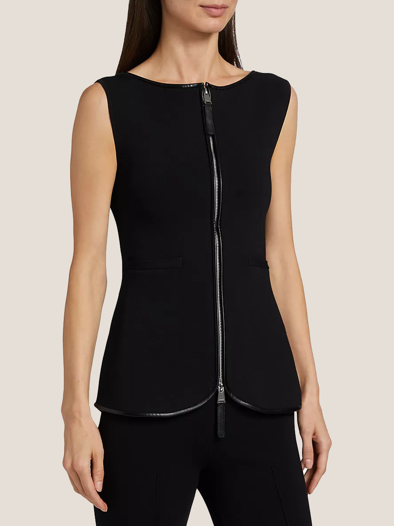 Ren Sleeveless Zipper Top