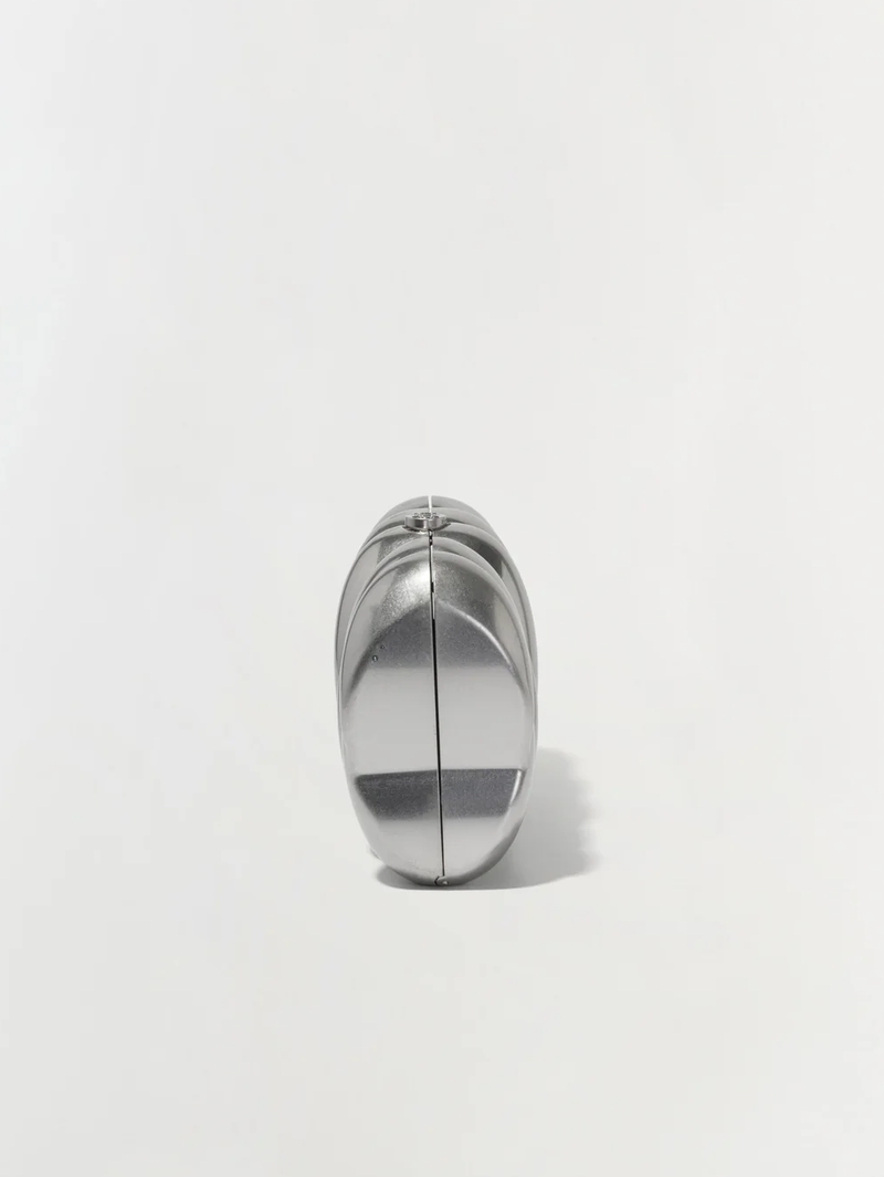 Reya Silver-Tone Metal Clutch