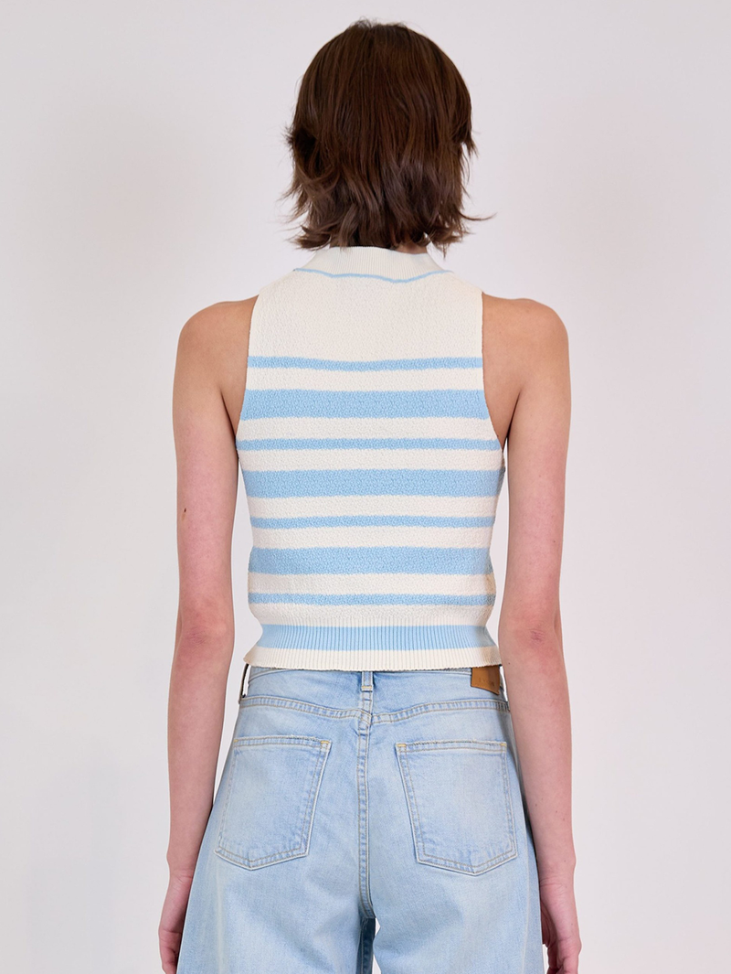 Tatyana Stripe Tank in Azure Sky Stripe