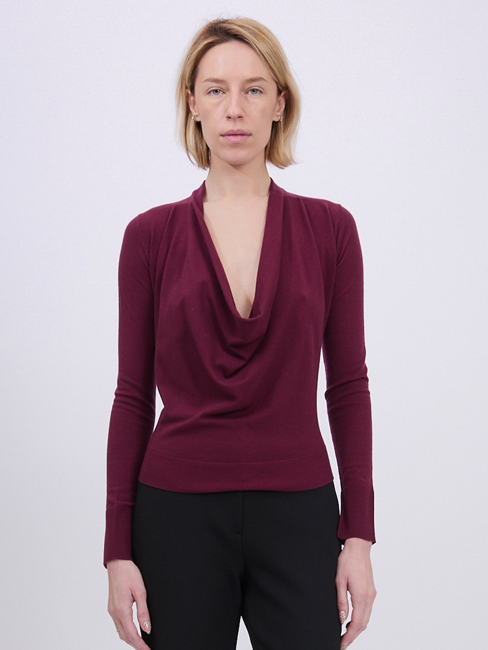 Natia Cowl Neck Top