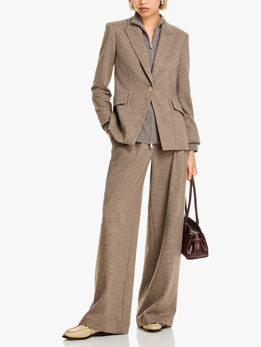 Auden Knit Combo Blazer