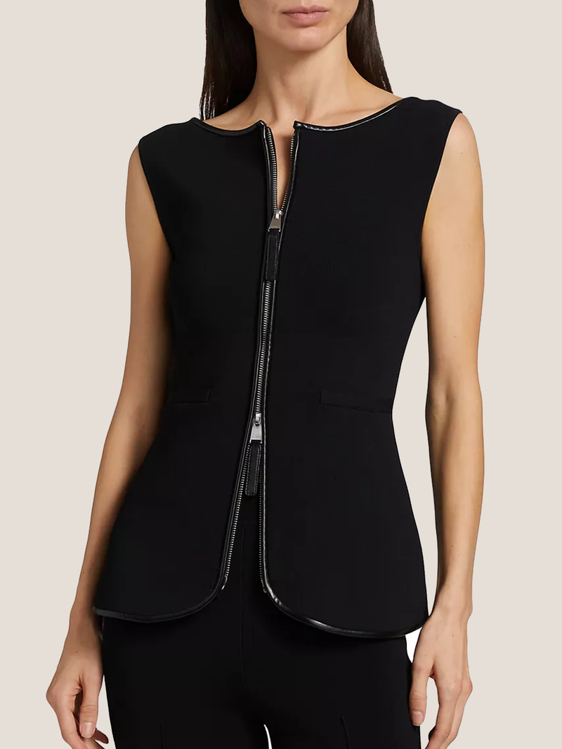 Ren Sleeveless Zipper Top