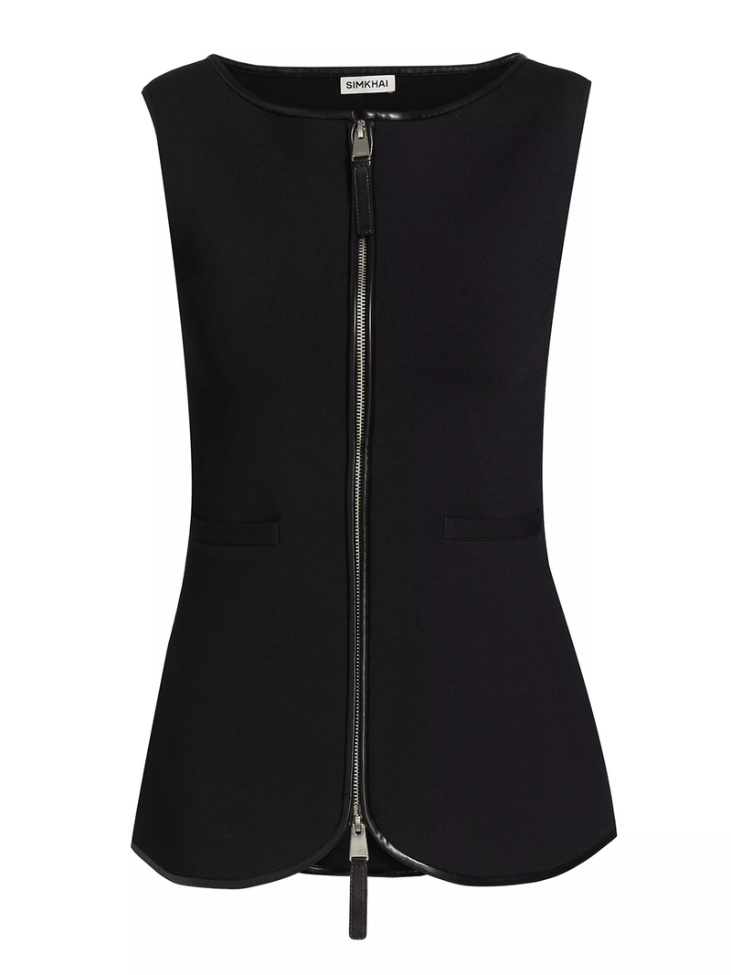 Ren Sleeveless Zipper Top