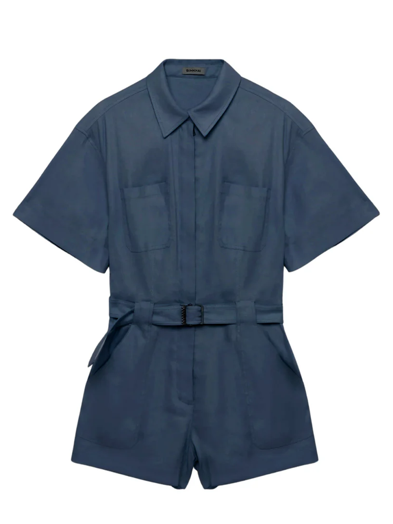 Aspen Linen Poplin Romper