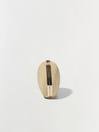 Bridget Raffia Oyster Shell Clutch