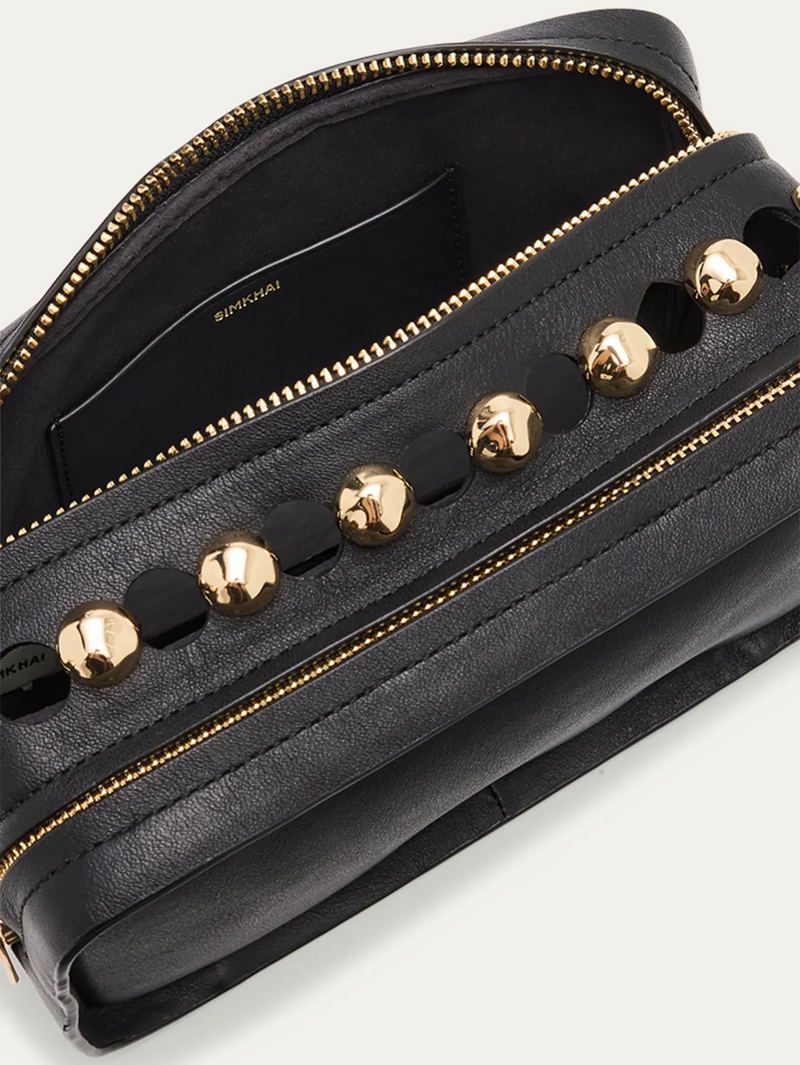 Amaya Studded Calf Leather Camera Bag