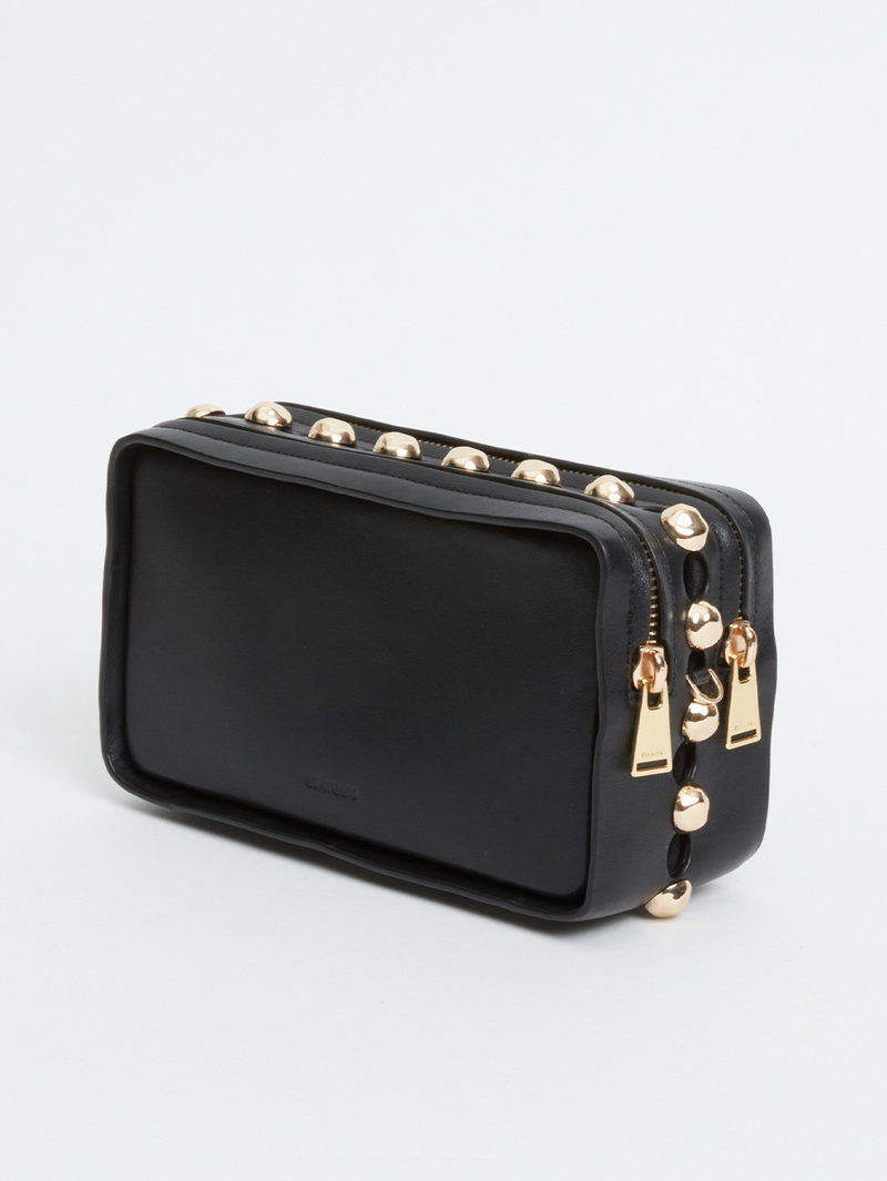 Amaya Studded Calf Leather Camera Bag