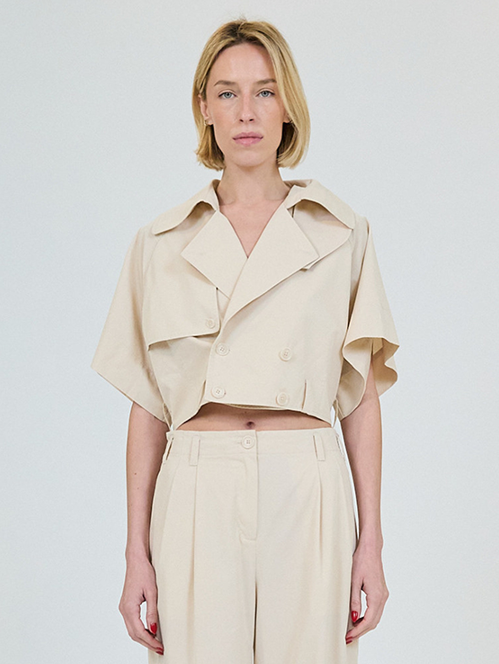 Axel Linen Top in Sand