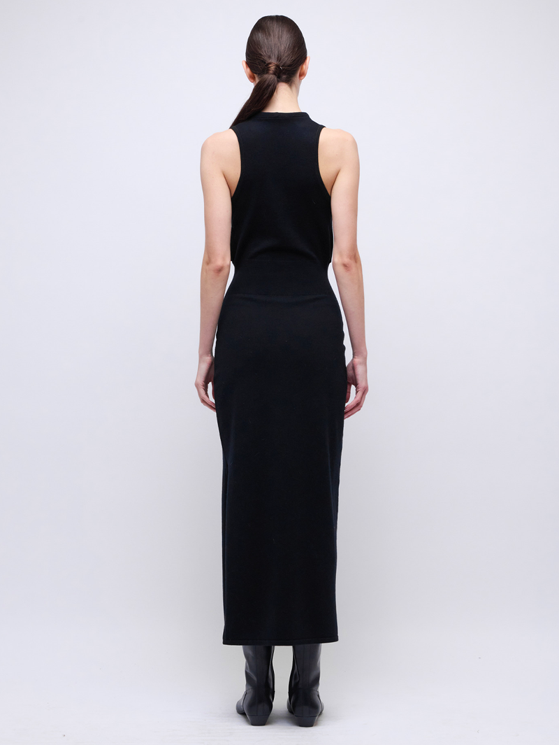 Ramona Knit Cowl-Neck Midi Dress