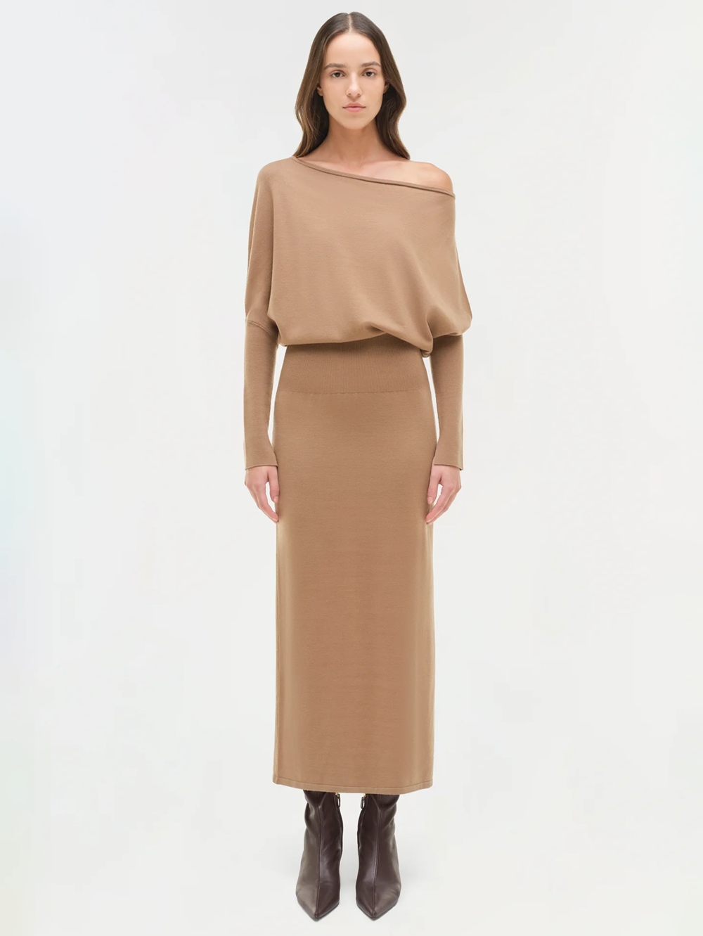 Janese Off Shoulder Midi Dress