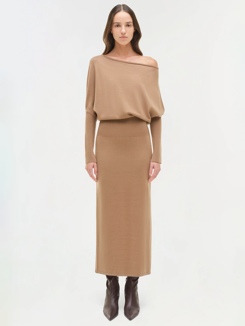 Janese Off Shoulder Midi Dress