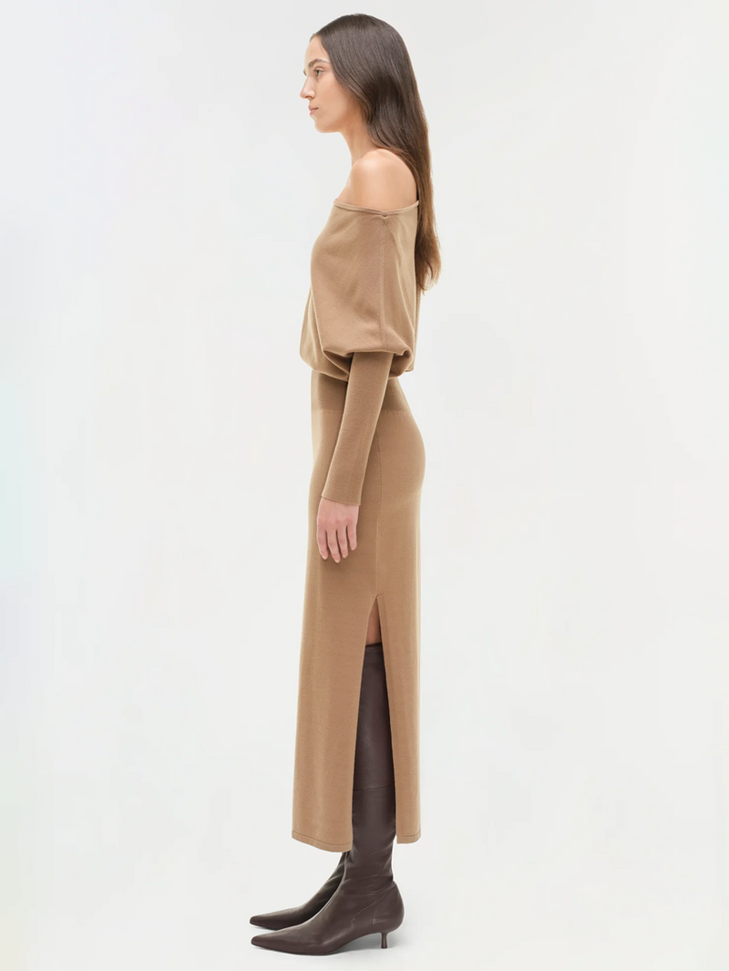 Janese Off Shoulder Midi Dress